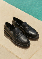 0031 BLACK COMFORT SHOES WITH CUSHIONING-FT
