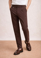 THE RYZE GURKHA PANT-BROWN