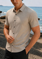 THE LINEAR-VOGUE SHIRT-TAN