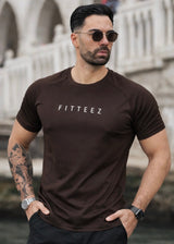 FITTEEZ LYCRA TEE-OLIVE GREEN