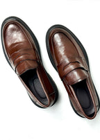 005 IMPORTED SHOES WITH RUBBER SOLE-BROWN