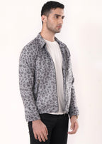GRAY LEOPARD JACKET-FT
