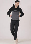 THE BLACK SHERPA-LINED HOODIE-FT