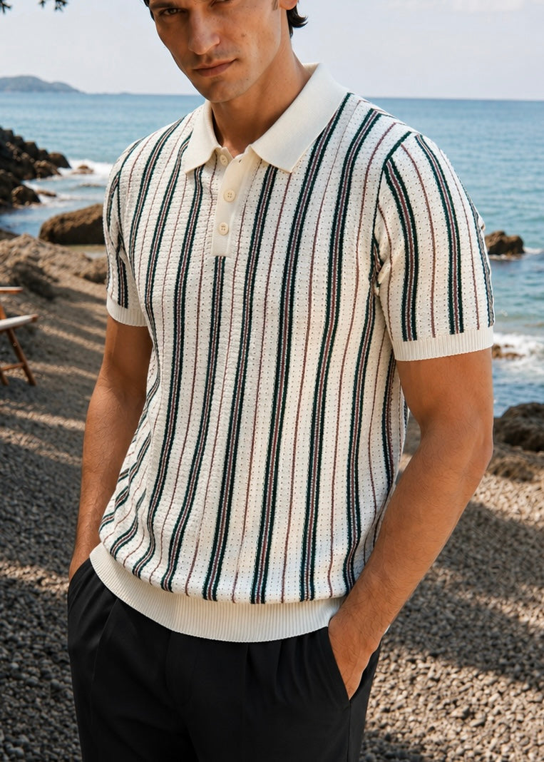 THE AVERIQ-MODE POLO-WHITE