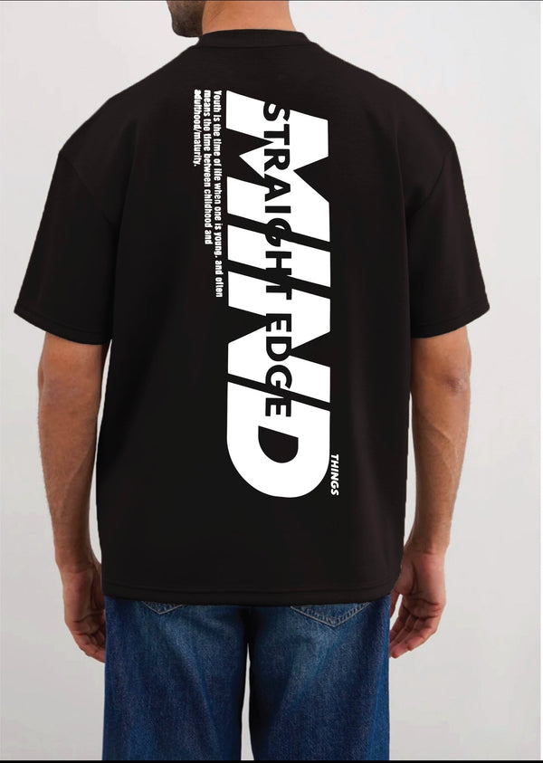 THE MIND-STRAIGHT TEE-BLACK