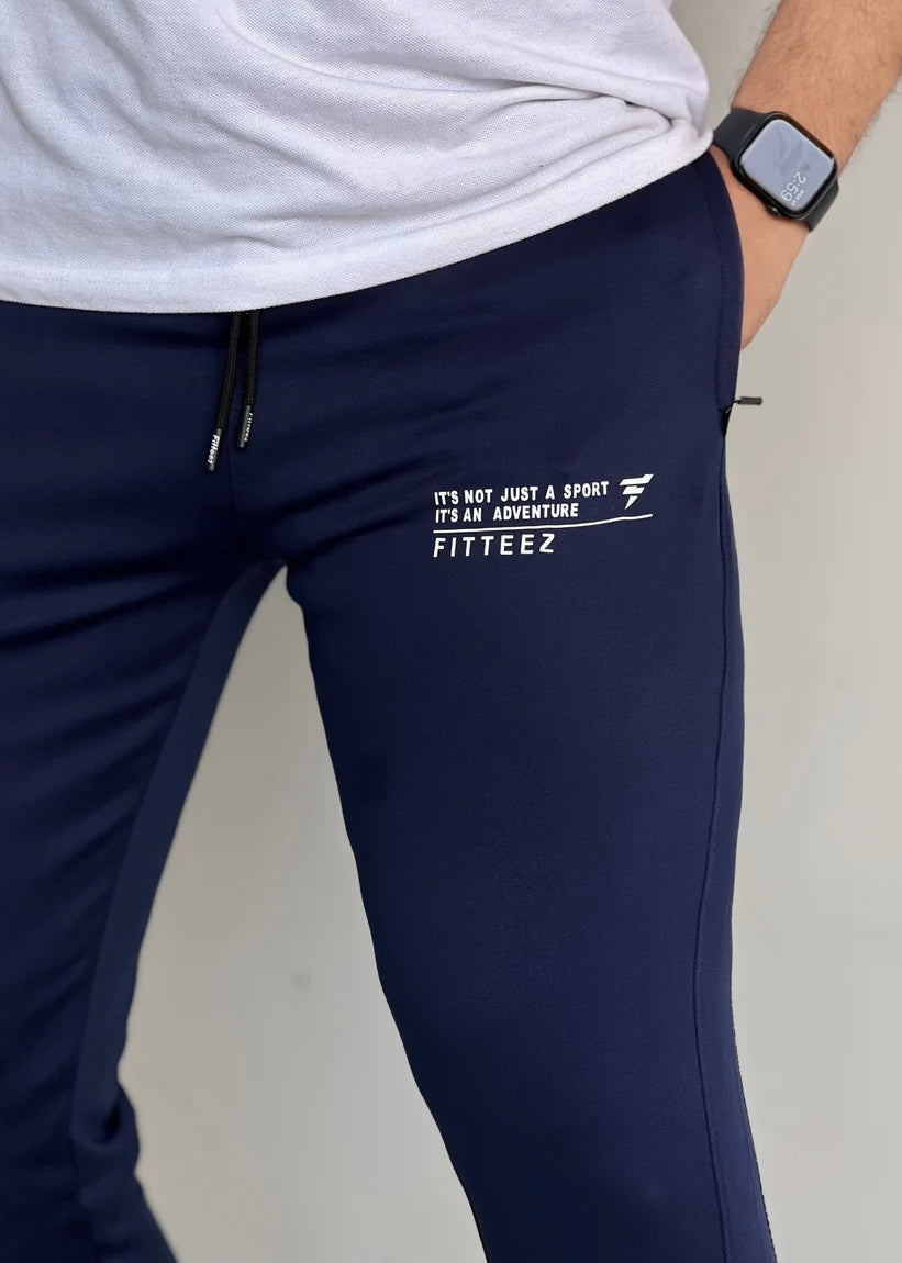 SLIM-FIT NAVY BLUE ULTRA STRETCHABLE IN DRYFIT-FT