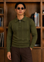 Riviera Knit Polo-Olive
