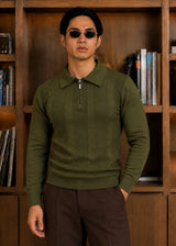 Riviera Knit Polo-Olive