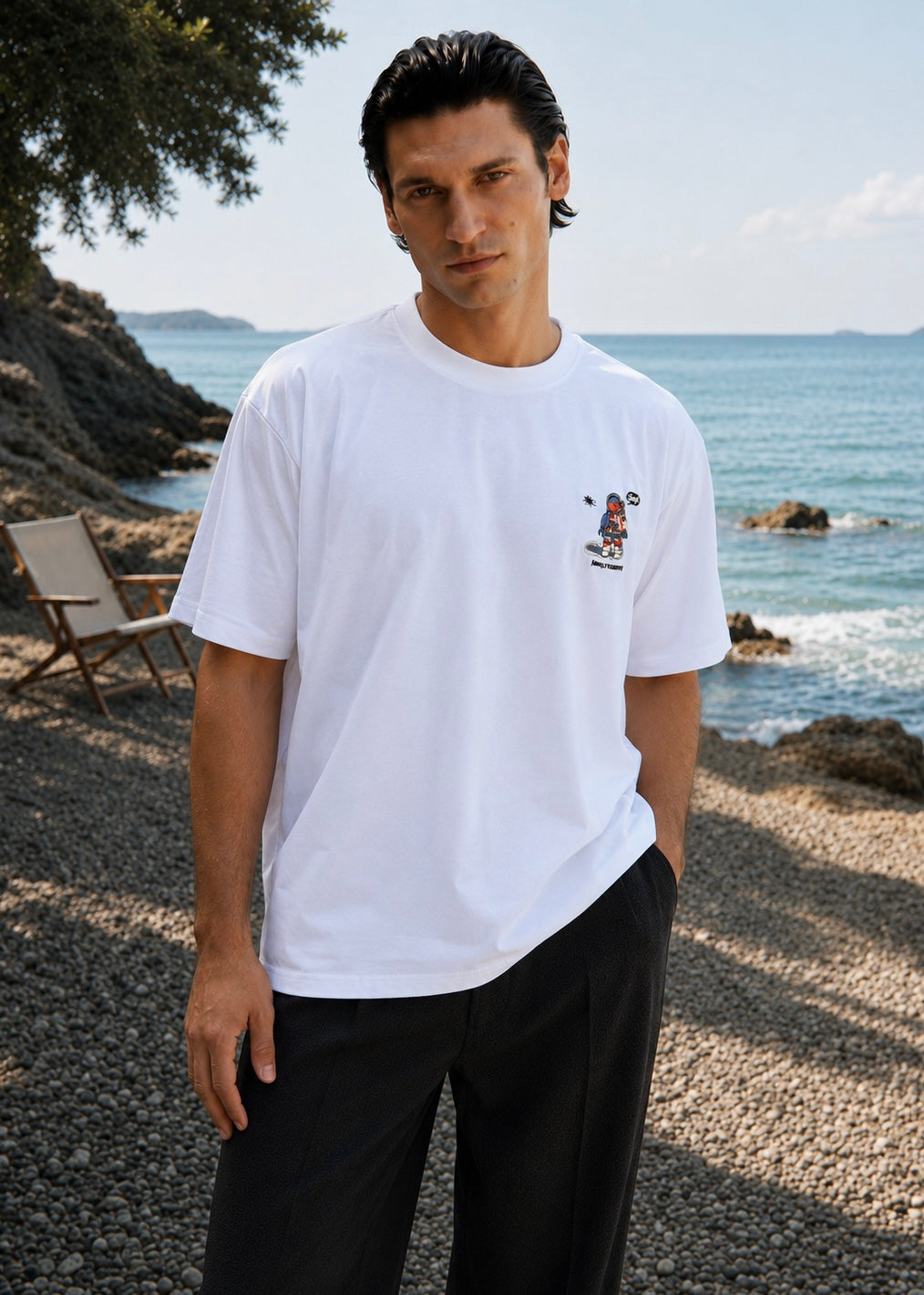 THE ZORVELLO BAGGY SHIRT-WHITE