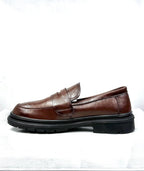 005 IMPORTED SHOES WITH RUBBER SOLE-BROWN