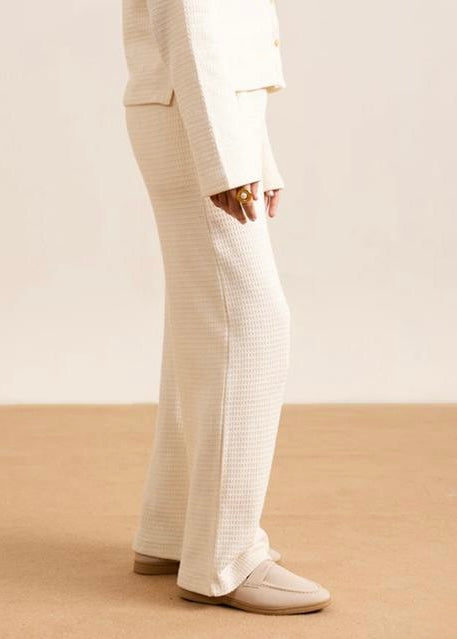 The Textured Grace-Wear trouser-BEIGE