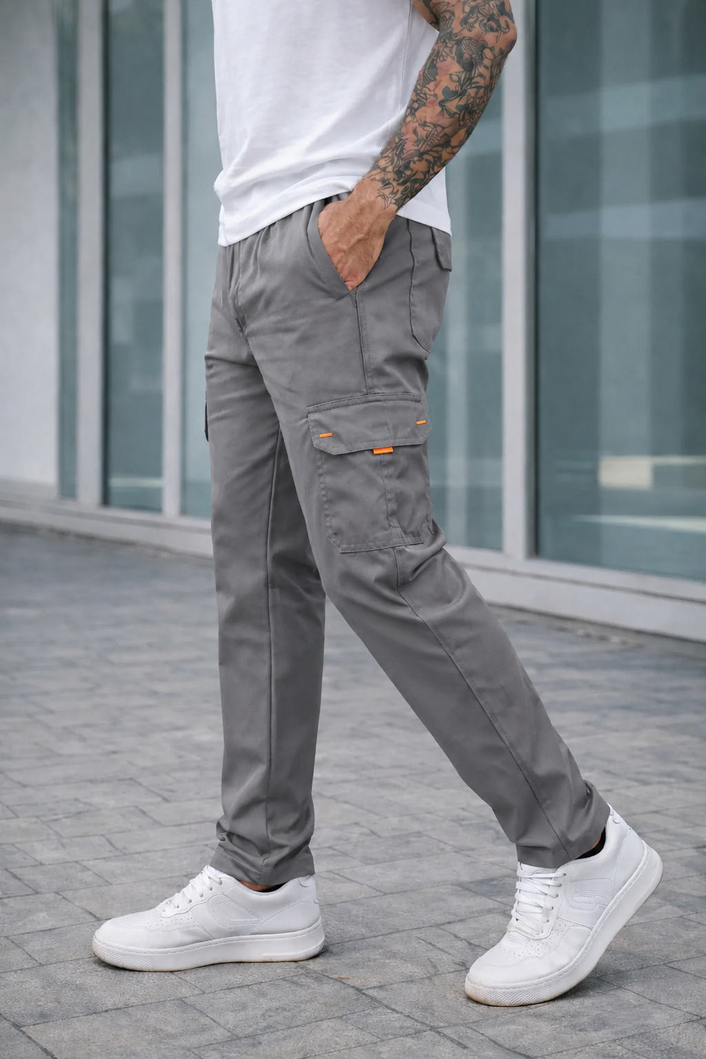 TACTICAL-COTTON CARGO-TROUSER-GRAY