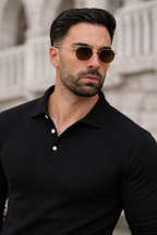 BLACK TEXTURED SHIRT-FT