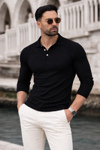 BLACK TEXTURED SHIRT-FT