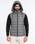 Elovery Men’s Grey Sleeveless Puffer Vest