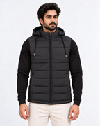 Elovery Men’s Black Puffer Vest – Lightweight Insulated Sleeveless Jacket