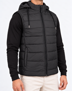 Elovery Men’s Black Puffer Vest – Lightweight Insulated Sleeveless Jacket
