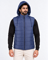 Elovery Men’s Navy Blue Puffer Vest – Lightweight Insulated Sleeveless Jacket