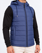 Elovery Men’s Navy Blue Puffer Vest – Lightweight Insulated Sleeveless Jacket