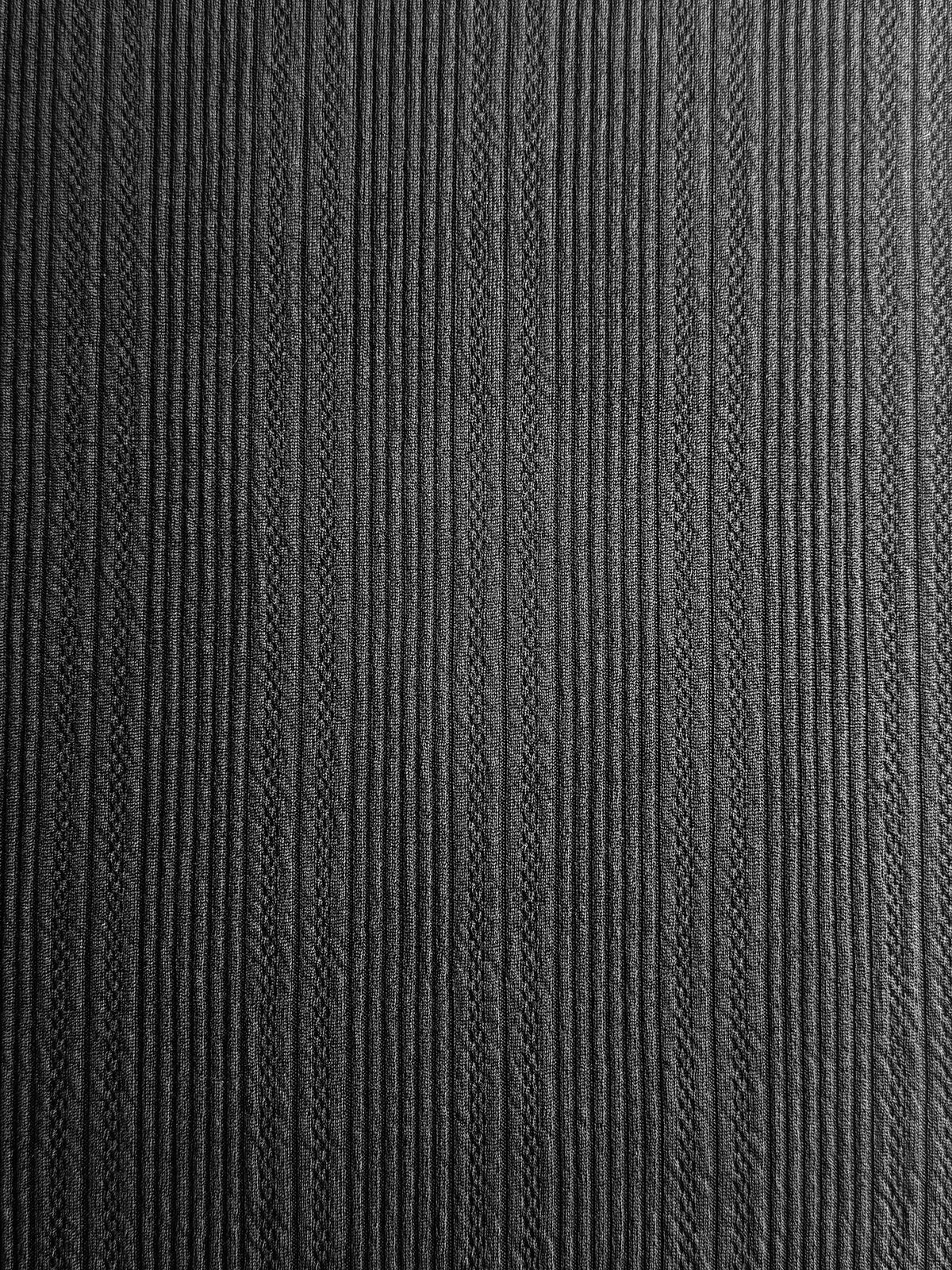 THE SMART KNITTED POLO-BLACK