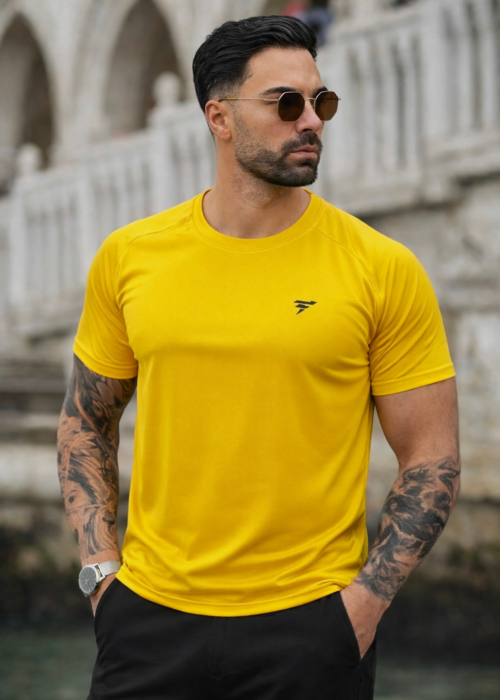 THE LYCRA SHIRT-YELLOW