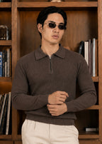 Milano Knit Polo-gray
