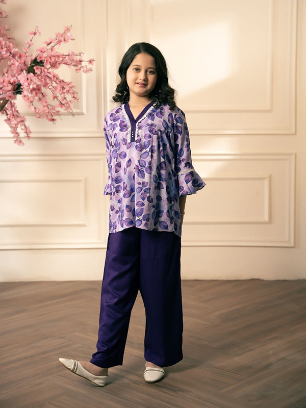 Girls Summer 2Pcs Printeded SuitVG192-A