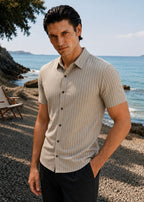 THE LINEAR-VOGUE SHIRT-TAN