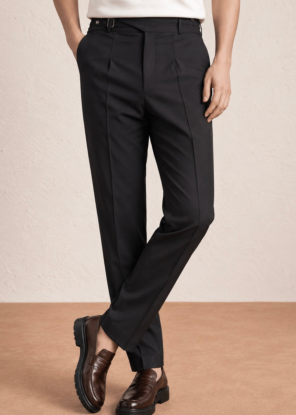 THE EXECUTIVE GURKHA PANT-BLACK