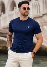 THE LYCRA TEE-BLUE