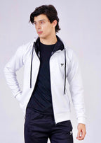 THE SCUBA 4 STRETCHED HOODIE-WHITE