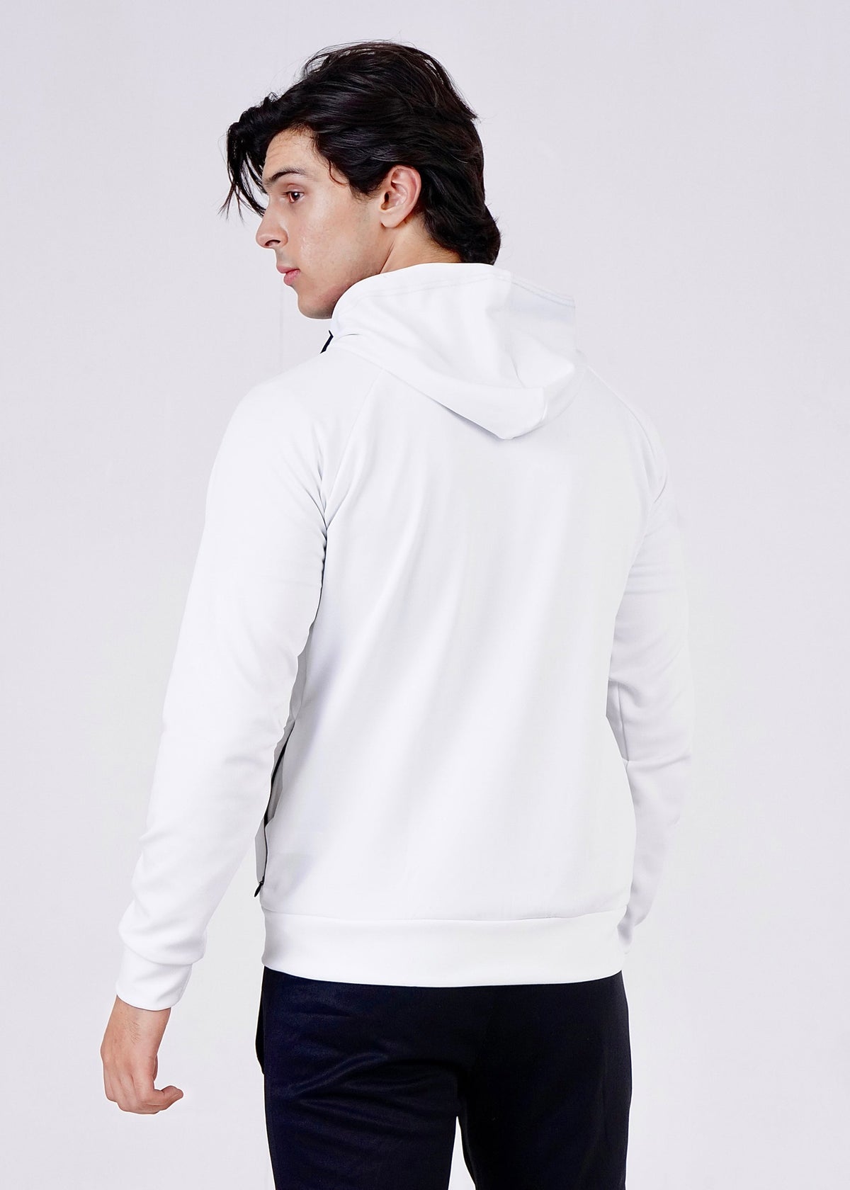 THE SCUBA 4 STRETCHED HOODIE-WHITE