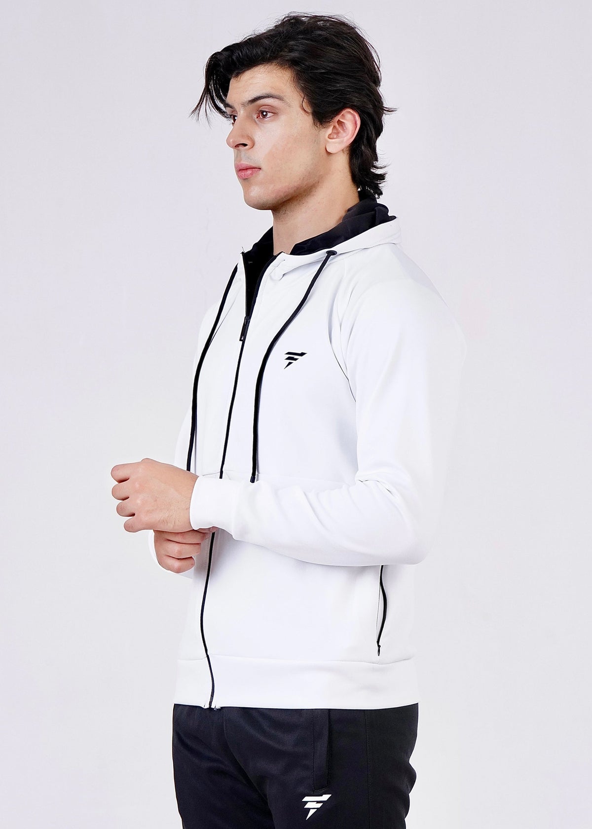 THE SCUBA 4 STRETCHED HOODIE-WHITE