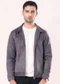 GRAY SUEDE JACKET-FT