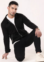 BLACK SUEDE JACKET-FT