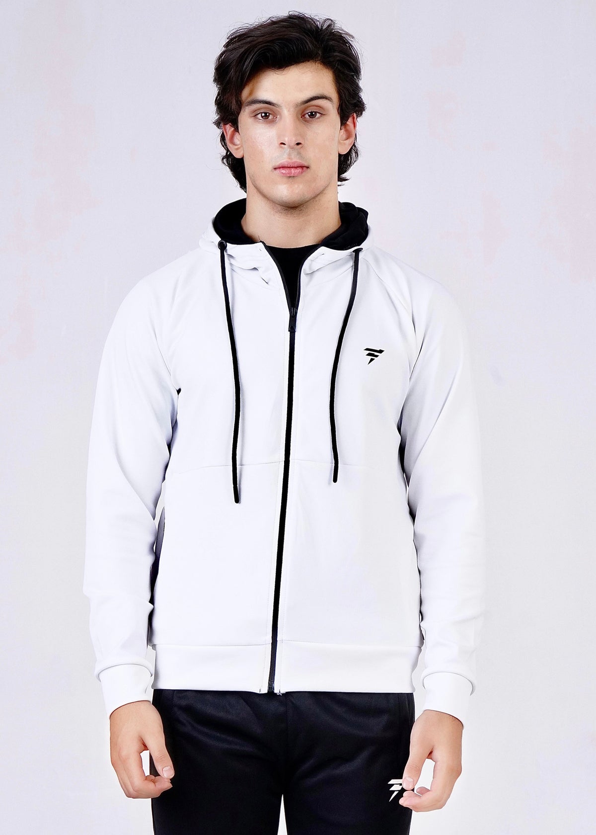 THE SCUBA 4 STRETCHED HOODIE-WHITE