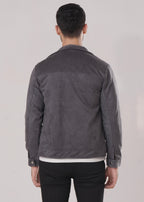 GRAY SUEDE JACKET-FT