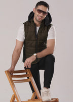 DETACHABLE GRAY SLEEVELESS JACKET-FT
