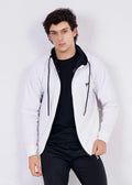 THE SCUBA 4 STRETCHED HOODIE-WHITE