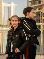 Full Sleeves Hooded Puffer Jacket Boys & Girls  VJ27-A