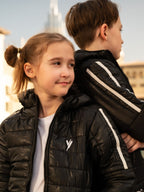 Full Sleeves Hooded Puffer Jacket Boys & Girls  VJ27-A