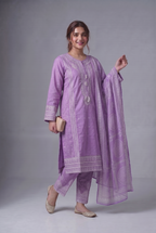PC-251 Embroidered Stitched 3PC Suit