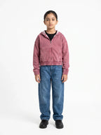 Pink Aura Acid Wash Cotton Hoodie