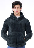 GRAY FUR HOODIE-FT