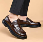 005 IMPORTED SHOES WITH RUBBER SOLE-BROWN