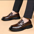 005 IMPORTED SHOES WITH RUBBER SOLE-BROWN