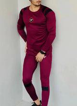 DARK MAROON MODERN TOUCHES TRACKSUIT
