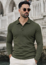 OLIVE-GREEN TEXTURED SHIRT-FT