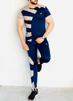 STLISH DURABLE NAVY BLIUE TRACKSUIT - FITTEEZ