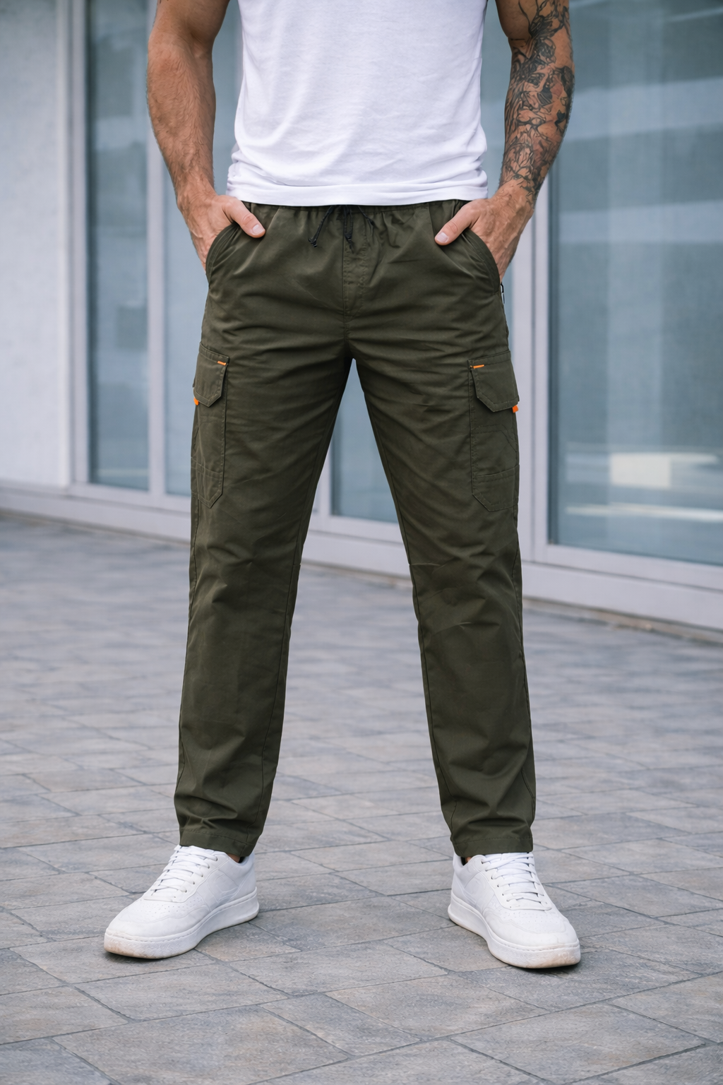 TACTICAL-COTTON CARGO-TROUSER-OLIVE